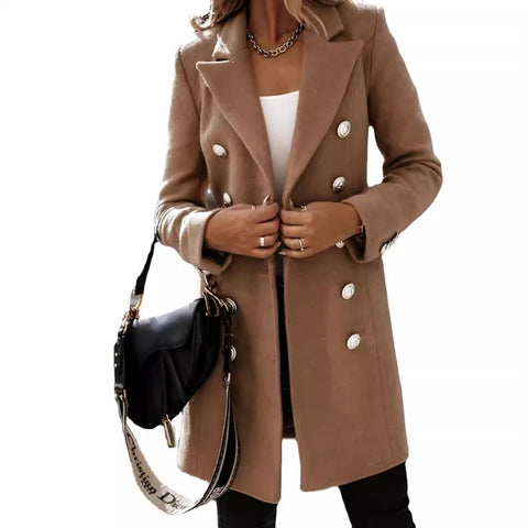 Manteau veste Nizi à manches longues et col croisé pour femme, collection automne et hiver, m300540 