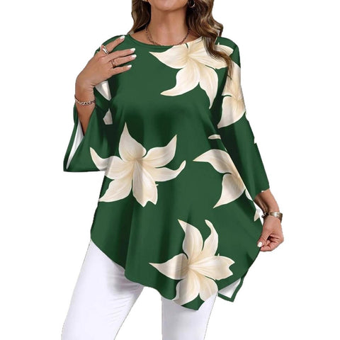 hot-selling casual versatile top floral print crew neck t-shirt FF303395
