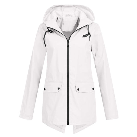 Veste coupe-vent légère à capuche et fermeture éclair pour l'extérieur, coupe-vent fine, m300472 