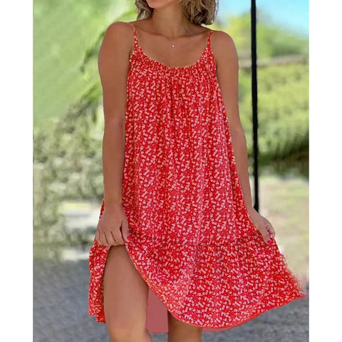 Robe grande taille à imprimé floral et volants M300185 