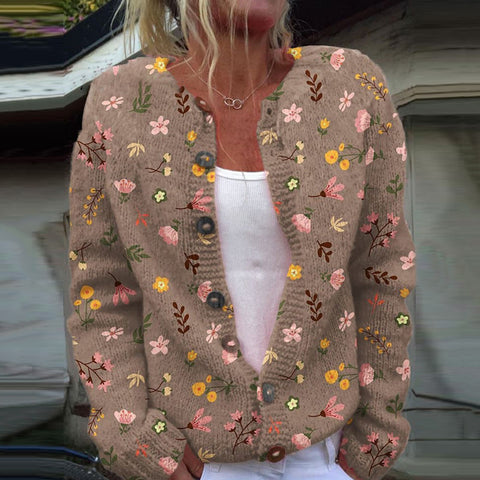 New cardigan knitted jacket women's clothing early spring and autumn source work m301722