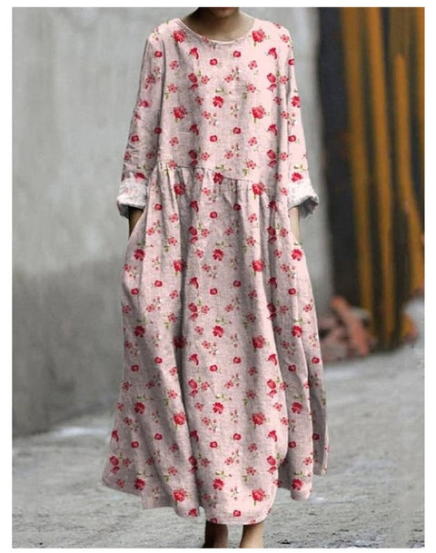 Robe ample décontractée imprimée en 3D pour femme m301278 