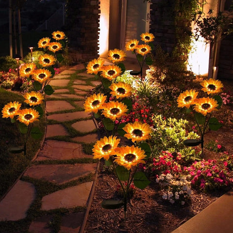 Guirlande lumineuse solaire LED tournesol m3331168