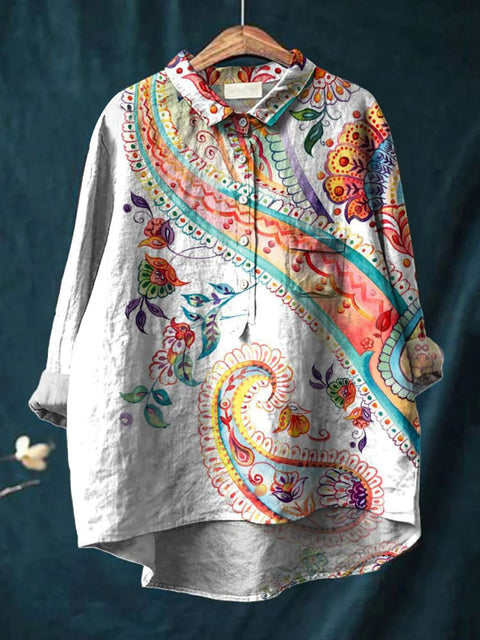 T-shirt ample à col ras du cou pour femme, grande taille, décontracté, imprimé, m301283 