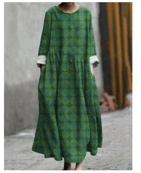 Robe ample décontractée imprimée en 3D pour femme m301278 