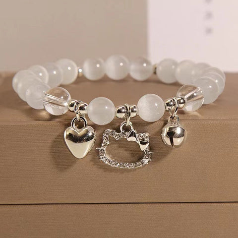 Bracelet en perles de céramique chinoise, bracelet féminin doux et mignon pour fille m3331322
