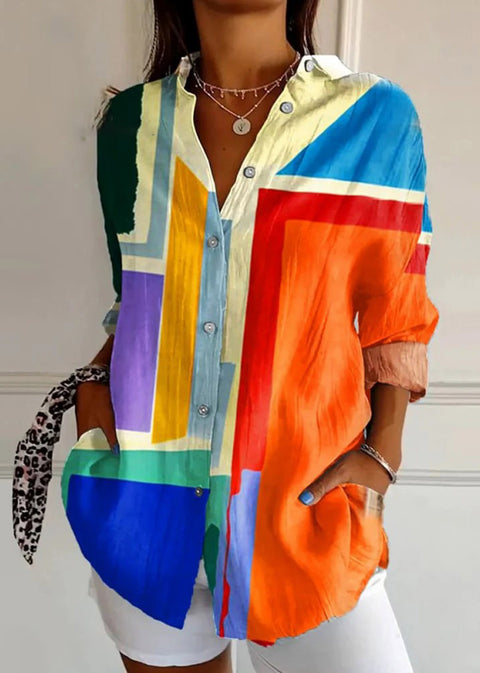Chemise à sept manches, imprimé animal 3D, m301214 