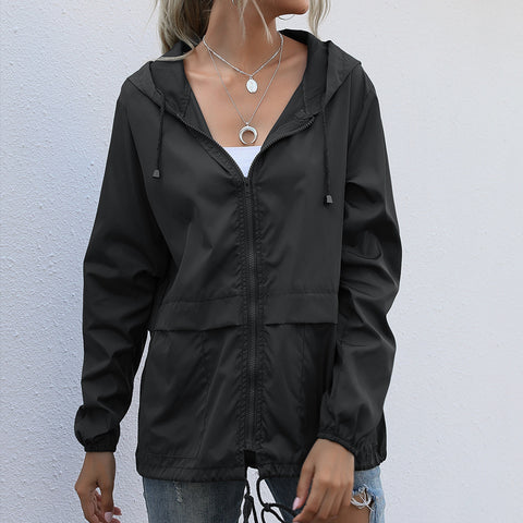 Zip hoodie lightweight outdoor hiking raincoat jacket m301830