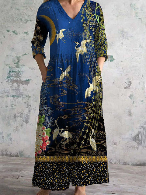 Hängendes Kleid im Slim-Fit-Stil für Damen m301070