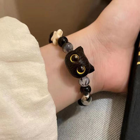 Bracelet en perles de céramique chinoise, bracelet féminin doux et mignon pour fille m3331322