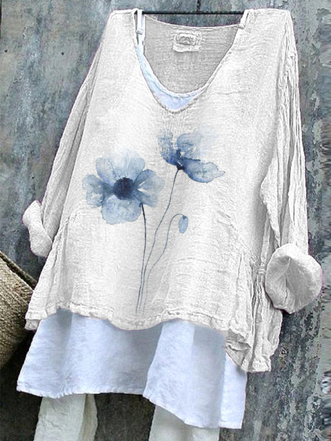 Pull décontracté à manches longues et col rond, imprimé, T-shirt une pièce m301042