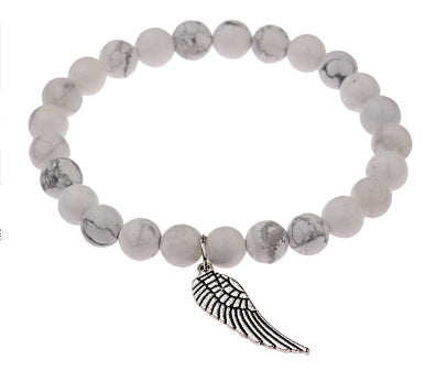 Elastisches Armband aus schwarzem Gallenstein, Totenkopf-Anhänger, natürliches Türkis, Tigerauge, Quaste, Kristall, Vulkanstein, Perlenarmband m3331320