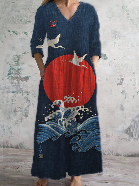 Hängendes Kleid im Slim-Fit-Stil für Damen m301070