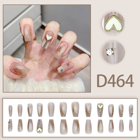 Manucure vent tempérament élégant et frais glace strass transparent amovible portable ongle m5010688