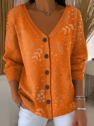 3D Digital Printed Women's Shoulder Cardigan Sweater FF303400 04