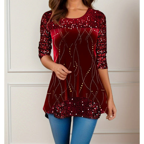 T-shirt col rond imprimé mode M300178 