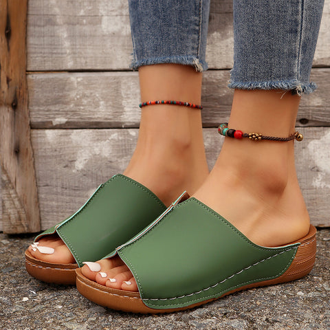 Sandales à talons compensés pour femmes, chaussures à semelle épaisse, commerce extérieur, m3331162