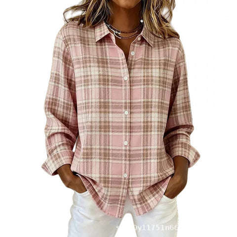 Chemise florale pour femme, imprimé floral numérique 3D, rose frais et doux, haut polyvalent m302217