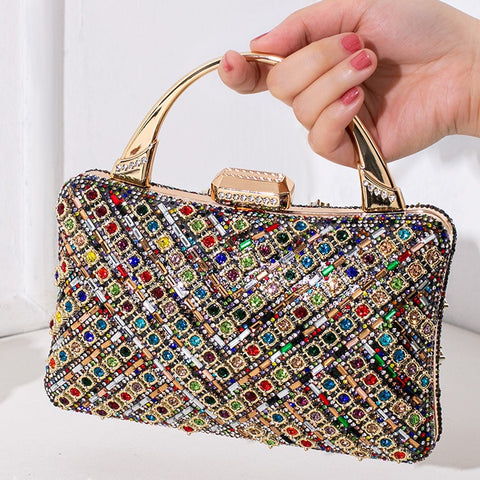Sac à main de banquet rétro avec un sens élevé du diamant sac pour femme m3331050