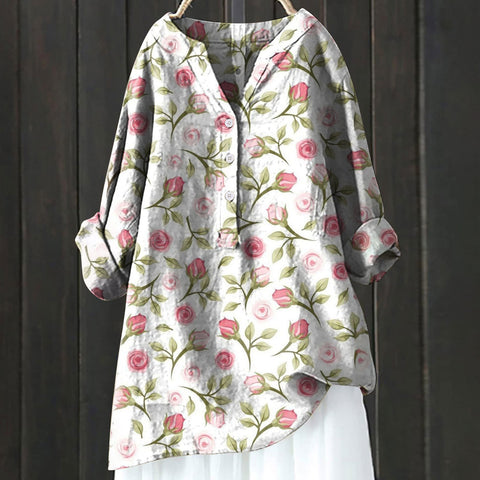 Autumn new long-sleeved comfortable printed fashion versatile shirt m301739