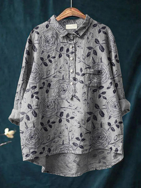 T-shirt ample à col ras du cou pour femme, grande taille, décontracté, imprimé, m301279 