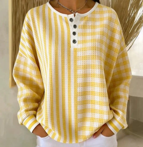 Casual stand-up collar POLO long-sleeved top m302619