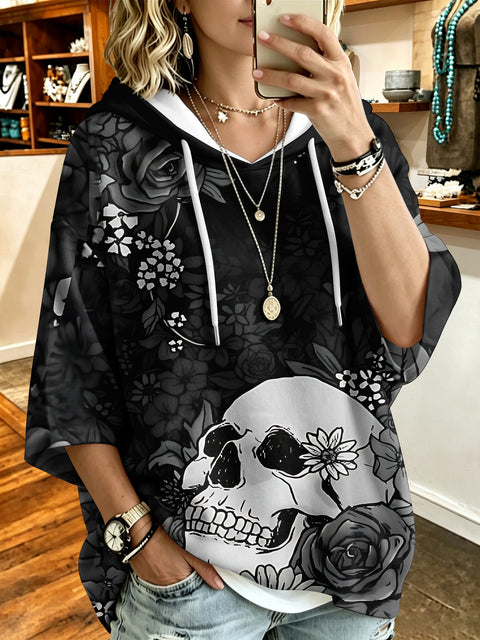 3D Digital Printed Top Women's Pullover Hooded Sweater FF303414