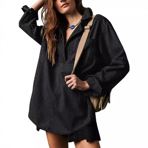 Veste manches longues col en V mode décontracté m302205