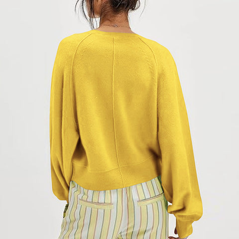 Autumn and winter women's casual crew neck sweater henry shirt button-up knitted pullover m302518