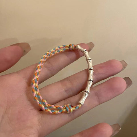 Bracelet en perles de céramique chinoise, bracelet féminin doux et mignon pour fille m3331322