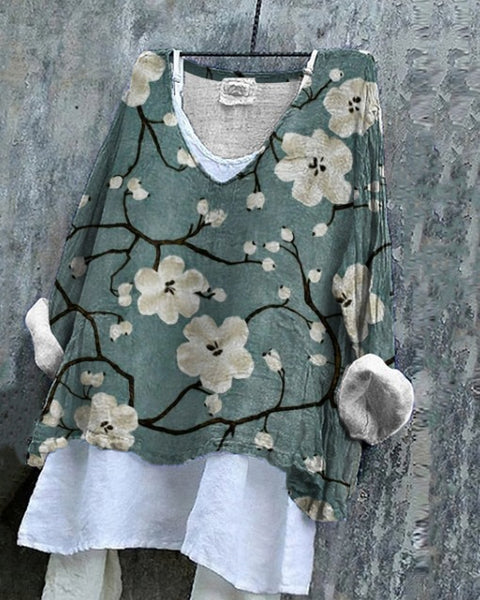 Maillot une pièce à manches longues et col en V, impression numérique 3D m301043