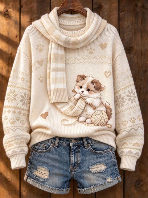 Huacai woolen sweater women sweater cartoon digital printing FF303420 05