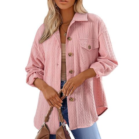 Chemise polyvalente à revers, manches longues, doublure m300555 