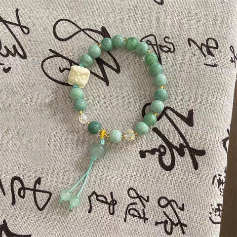Bracelet en perles de céramique chinoise, bracelet féminin doux et mignon pour fille m3331322