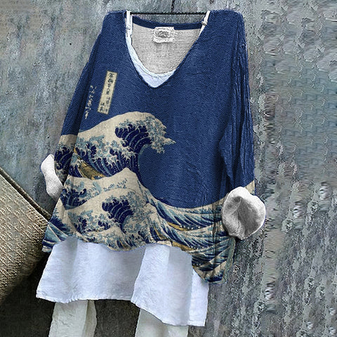 Maillot une pièce à manches longues et col en V, impression numérique 3D m301043