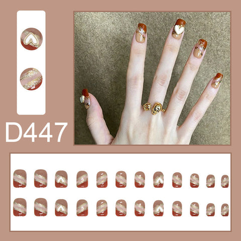 Manucure vent tempérament élégant et frais glace strass transparent amovible portable ongle m5010688