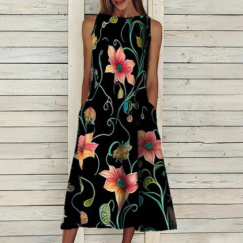 Robe élégante grande taille à imprimé gilet m301207 