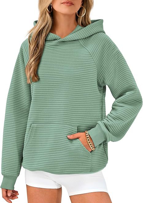 Women's Fashion Striped Hooded Loose Long Sleeve Sweater Women's m302027