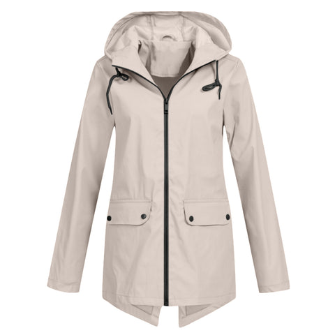 Veste coupe-vent légère à capuche et fermeture éclair pour l'extérieur, coupe-vent fine, m300472 