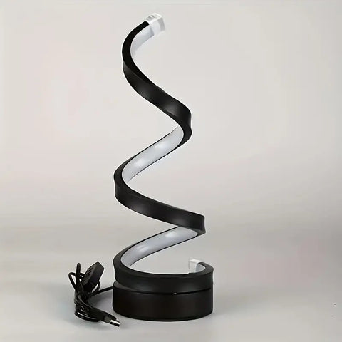 Lampe de bureau en spirale moderne, lampe de bureau LED simple et réglable m3330883