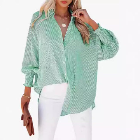 Langarm Lose Hemd Casual frauen Kleidung Neue Tasche Hemd Top m301376 
