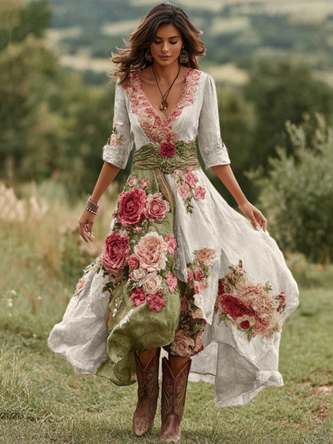 Digital printing American fashion casual Halloween new witch witch dress m302037
