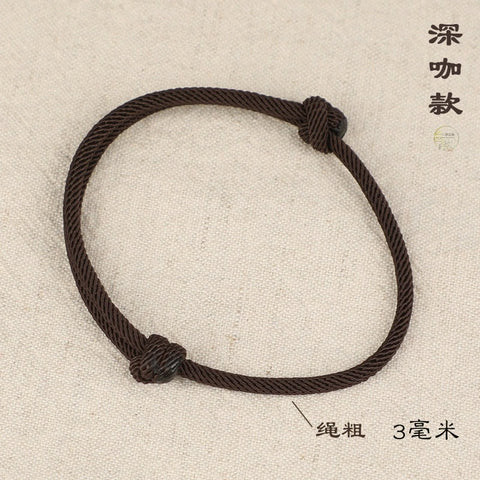 Bracelet tissé à la main en corde rouge, cadeaux pour couple pour hommes et femmes, année propice du serpent, nœud de diamant, corde à main en perles de jade m3331253.