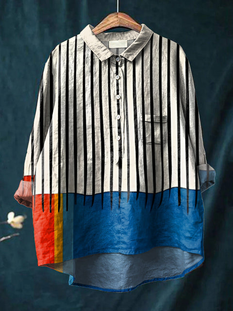 T-shirt ample à col ras du cou pour femme, grande taille, décontracté, imprimé, m301279 