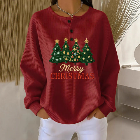 New retro 3D digital printing three-button stand-up collar Polo sweater m302116