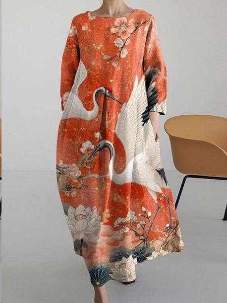 Robe femme à col rond, nouvelle collection m301069 