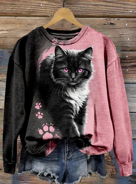Knitted Women's Christmas Crew Neck Long Sleeve Pullover Women's m302124