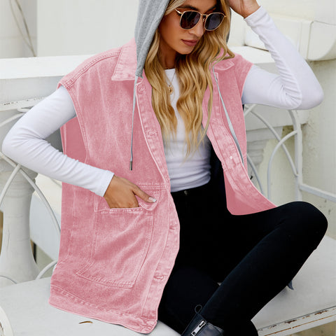New denim vest vest women's fashion trend denim sleeveless vest m302010