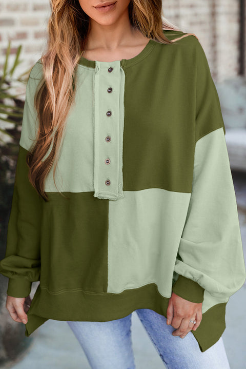 Pull à revers long en polaire contrastée pour femme, haut m301011 