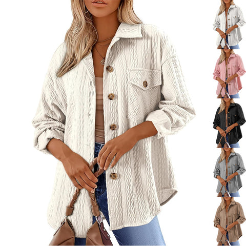 Chemise polyvalente à revers, manches longues, doublure m300555 